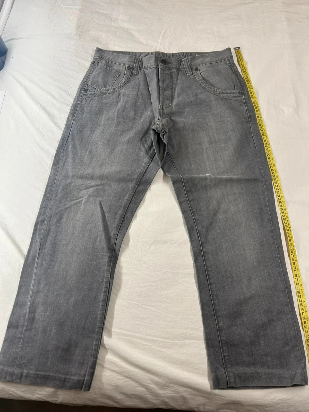 Calça jeans cinza reta Angelo Litrico w38 l34 – photo 2